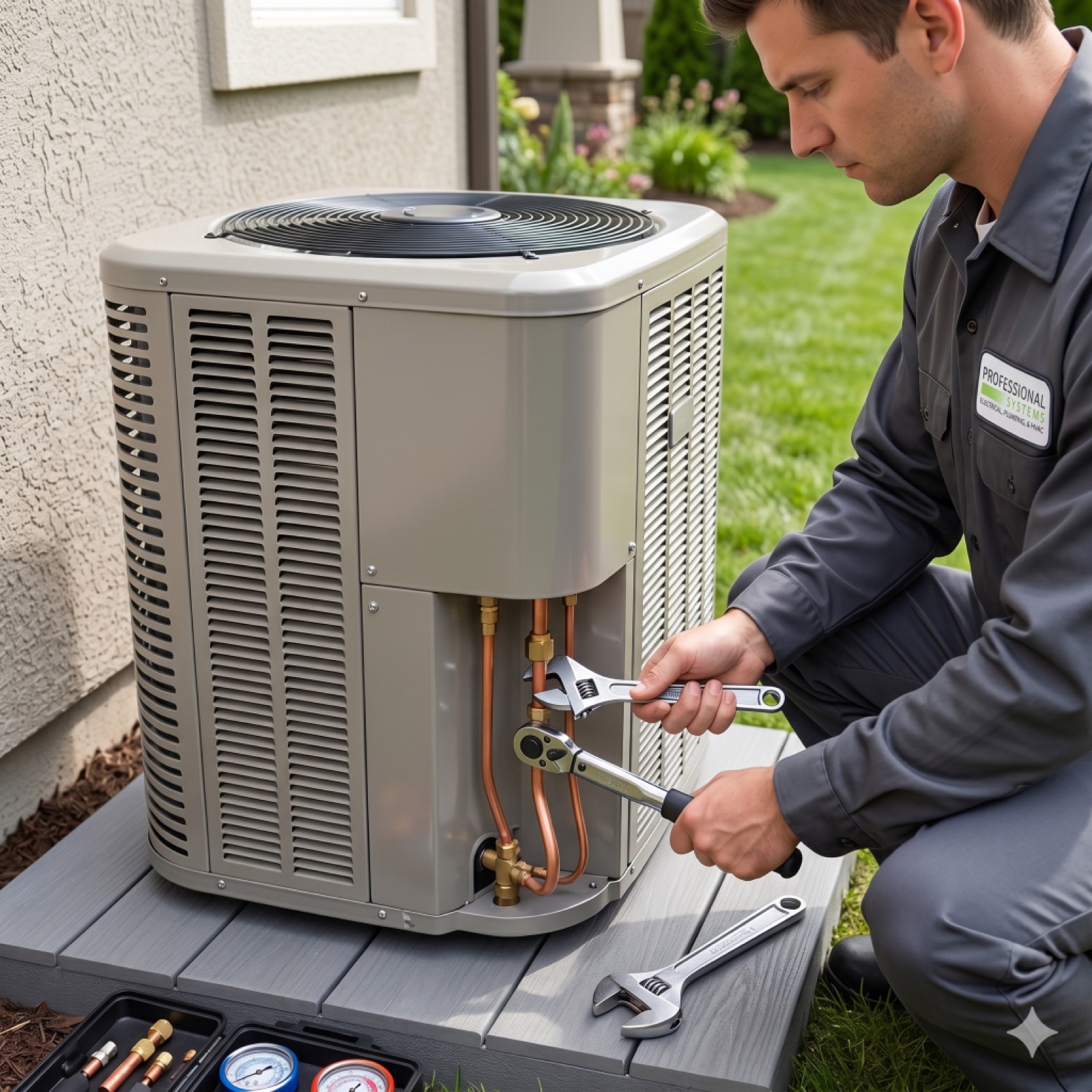 Professional Systems air conditioner installation service van in Mobile, AL